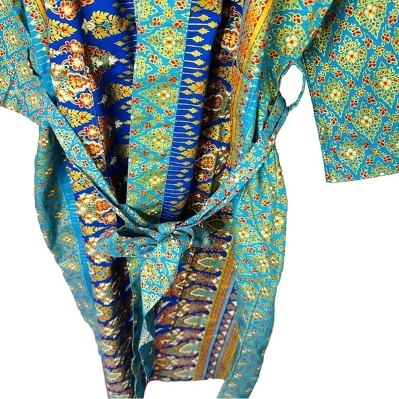 Verve Culture Jasmine Thai Women’s Belted Lounge Robe Size M/L - Picture 8 of 11